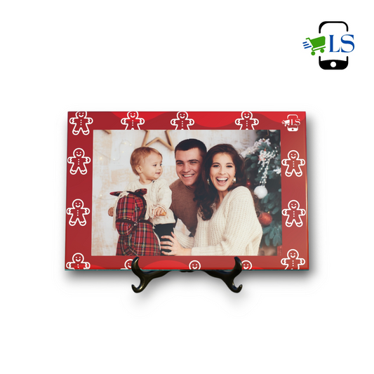 Portafoto de piedra- Navidad